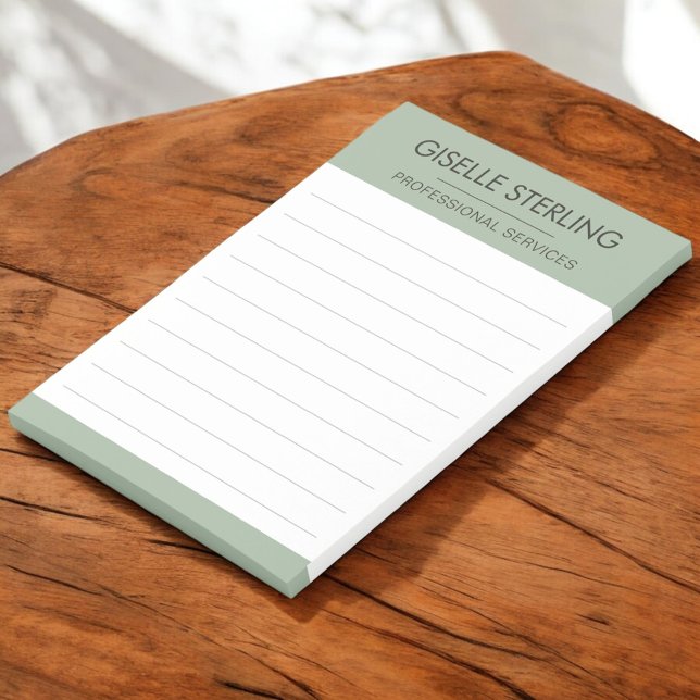 Sage Green Minimal Professional Modern Business Post-it Notes (Creator Uploaded)
