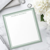 Sage Green Minimalist Monogram