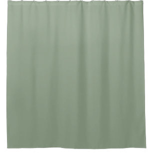 Sage Green Minimalist Shower Curtain