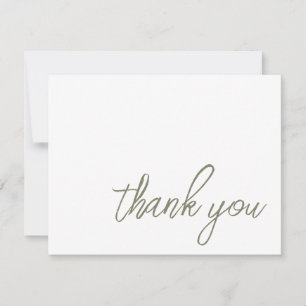 Sage Green Minimalist Thank You