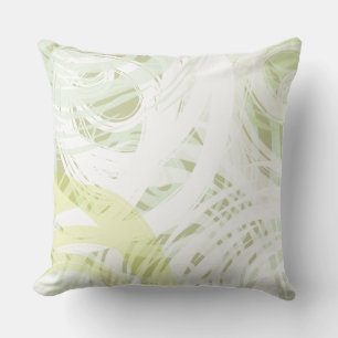 Sage Green Mint SPIRAL DESIGN Retro Throw Pillow