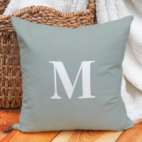 Sage Green Modern Farmhouse Monogram