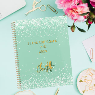 Sage green name script 2026 planner