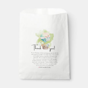  Sage Green Neutral Baby Animal Safari  Favour Bags