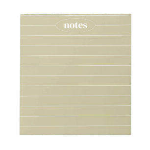 Sage Green Notes Sleek & Modern Stationery