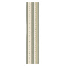 Sage Green & Olive Botanical Stripe Elegant 2' *4'