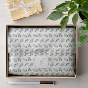 Sage Green Olives Watercolor Tissue Paper