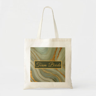 Sage Green Onyx Stone Tote Bag