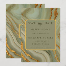 Sage Green Onyx Stone with Gold Veining