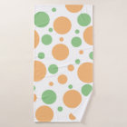 Sage Green Orange Geometric Polka Dots