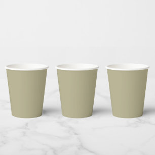 Sage Green Paper Cups