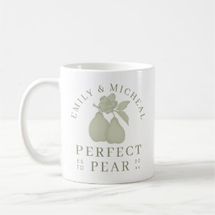 Sage Green Perfect Pear Bridal Shower Mug