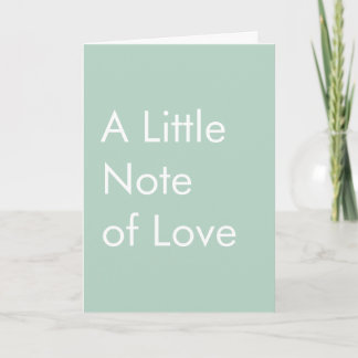Sage Green Personalised Quote Modern Minimalist Card