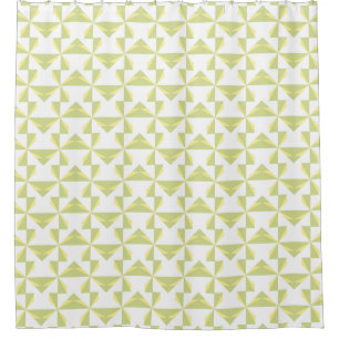 Sage Green Pinwheel Shower Curtain