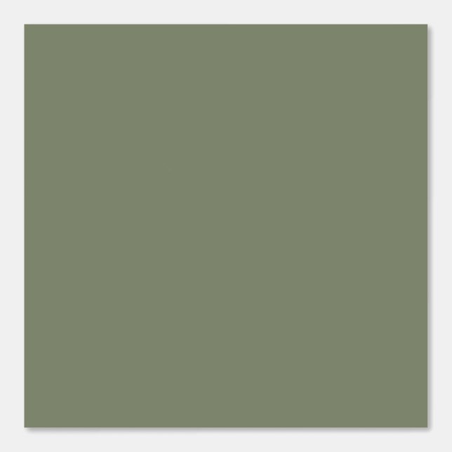 Sage Green Plain Dark Custom Colour Background Wallpaper (Front)