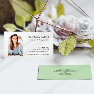 Sage Green Professional Midwife Doula Photo Arch  Business Card