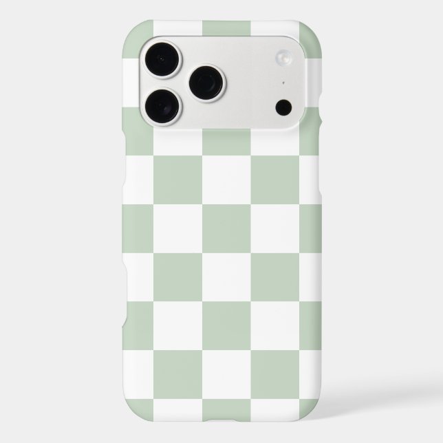 Sage Green Retro Check (Back)