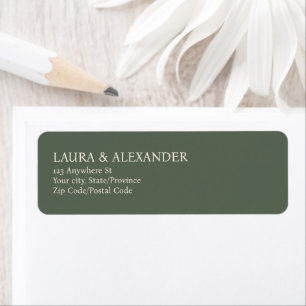 Sage Green Return Labels