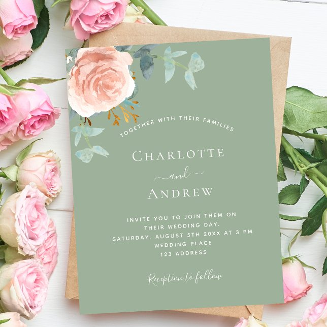 Sage green rose gold blush budget wedding (Creator Uploaded)