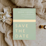 Sage Green Save the Date Elegant Gold<br><div class="desc">Wedding Elegant Sage Green and Gold Save the Date Cards. The Save the Date cards contain a modern hand lettered cursive script typography that are elegant,  simple and modern to use after you minimalist simple wedding day celebration.</div>