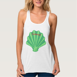 Sage Green Scallop Shell Thunder_Cove  Singlet