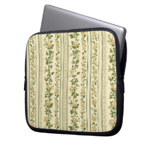 Sage Green Seamless Pattern Laptop Sleeve