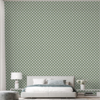 Sage Green Serenity: Easy Apply - Calming Hearts Wallpaper