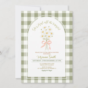 Sage Green She’s Off the Market Bridal Shower Invitation