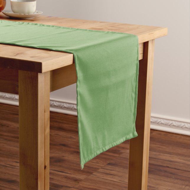 Sage Green Short Table Runner (In Situ)