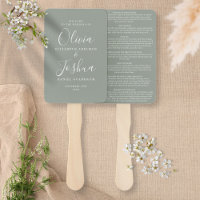 Sage Green Signature Script Jewish Wedding