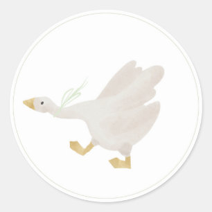 Sage Green Silly Goose Sticker