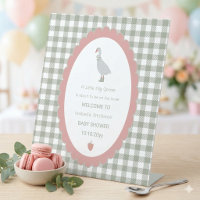 Sage Green Silly Little Goose Baby Shower Welcome