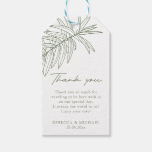 Sage Green Simple Botanical Gift Tags