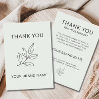Sage Green Small Business Minimalist Botanical