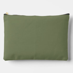 Sage Green Solid Colour Accessory Pouch