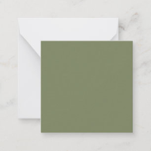 Sage Green Solid Colour Card