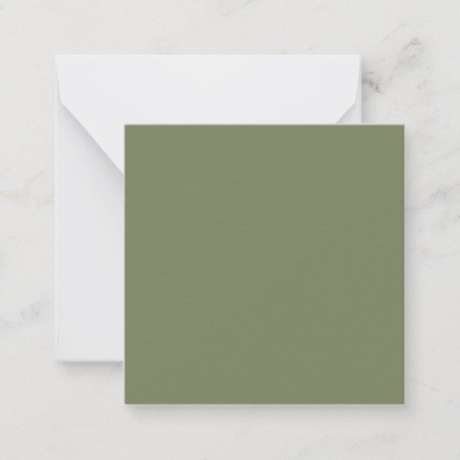 Sage Green Solid Colour Card (Front)