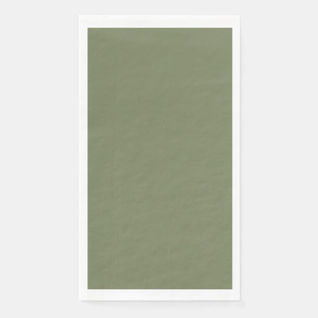 Sage Green Solid Colour Napkin (Front)