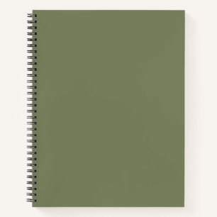 Sage Green Solid Colour Notebook