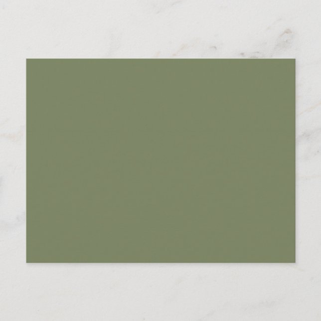 Sage Green Solid Colour Postcard (Front)