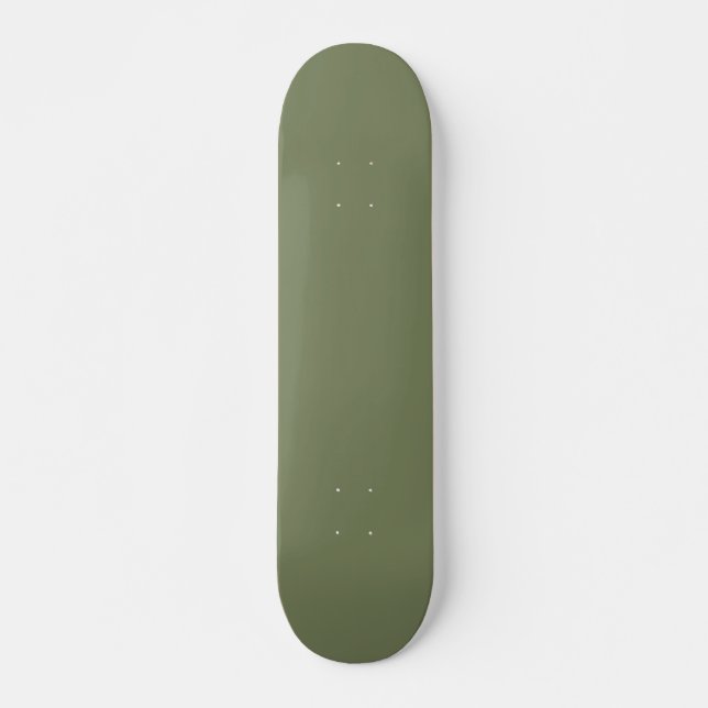 Sage Green Solid Colour Skateboard (Front)