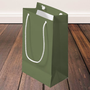 Sage Green Solid Colour Small Gift Bag