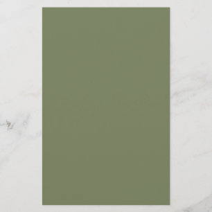 Sage Green Solid Colour Stationery