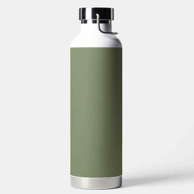 Sage Green Solid Colour Water Bottle (Left)
