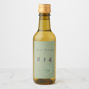 Sage Green Sparkling Wine Bottle Label
