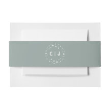 Sage Green Starry Circle Baby Shower