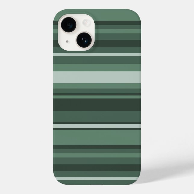 Sage green stripes Case-Mate iPhone case (Back)