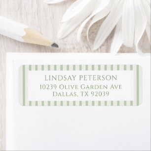 Sage Green Stripes Classic Wedding