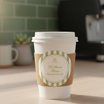 Sage Green Stripes Elegant French Bakery Package 