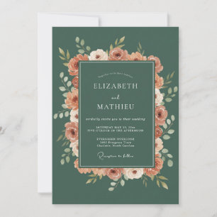 Sage Green Sublime Woodland Wedding Invitation